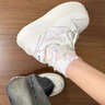靖話(huà)潮牌小白鞋女2025年秋季新款女鞋小個(gè)子增高6cm板鞋百搭休閑鞋子 米白色 38 (240mm) 曬單實(shí)拍圖