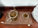 逸集加厚耐熱玻璃茶水分離泡茶壺透明紅茶茶具沖茶器家用大容量花茶壺 蘑菇杯單杯500ML 曬單實(shí)拍圖