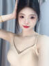 路讓宋掛脖吊帶美背細肩帶內(nèi)衣女小胸聚攏胸罩隱形無痕一體式露背文胸 掛脖細肩帶文胸【粉底膚】 M 34/75 曬單實拍圖