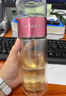 ROWILUX德國品質(zhì)雙層隔熱高硼玻璃杯耐熱防爆水杯便攜茶杯過(guò)濾茶水分離杯 花茶杯350ML-女皇金 曬單實(shí)拍圖