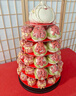 李記鴻福壽桃饅頭老人生日祝壽花饃山東膠東花餑餑送長輩禮盒福袋壽包禮物 六層桃塔（下單備注頭桃款式） 曬單實拍圖