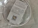 周六福（ZLF） S999足銀手鐲女雙扣素雅時(shí)尚實(shí)心鐲送女友 25.06g 曬單實(shí)拍圖
