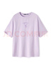 森馬（Semir）短袖t恤女寬松涼感上衣夏裝可愛刺繡印花圓領(lǐng)百搭正肩修身套頭衫 Z款-紫色調(diào)00377 L /165/88A 曬單實(shí)拍圖