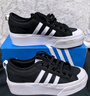 adidas NIZZA PLATFORM厚底增高運(yùn)動(dòng)帆布鞋男女阿迪達(dá)斯三葉草   白   38.5 曬單實(shí)拍圖