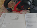 HyperX極度 未知HyperX颶風(fēng)2/3有線(xiàn)無(wú)線(xiàn)頭戴式霧光粉色電腦游戲耳機麥克 颶風(fēng)2黑紅+耳機架（含聲卡） 曬單實(shí)拍圖