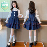 WVD國際品牌女童夏裝2025新款大童公主裙雪紡連衣裙洋派甜美風(fēng) 藍(lán)色:2539款波西米亞背心裙 120 cm:建議身高115cm左右 曬單實(shí)拍圖