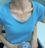 中國黃金（CHINA GOLD）黃金項(xiàng)鏈女999足金蝴蝶結(jié)流蘇純金項(xiàng)鏈七夕情人節(jié)禮物送女友老婆 足金蝴蝶項(xiàng)鏈約2.7g【甄選禮盒】 曬單實(shí)拍圖