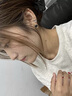 伊燦氣質(zhì)名媛黑色鋯石三角耳釘女個(gè)性高級(jí)感2025新款爆款輕奢小眾耳飾 黑色三角形耳釘 曬單實(shí)拍圖