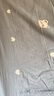 潔麗雅（Grace）A類100%純棉3A抗菌面料 床單單件200*230cm 愛心灰 曬單實(shí)拍圖