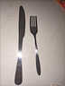 柏潮商用擺攤西餐加厚不銹鋼餐具牛排套裝刀叉叉子兩件套家用 贈牛排刀一個(gè)配 銀色西餐牛排刀叉適合商用擺攤 曬單實(shí)拍圖