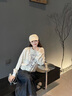 森馬[商場(chǎng)同款]JUJU聯(lián)名衛(wèi)衣女落肩寬松秋季2025新款趣味圖案衣服 淺花灰00229 S 曬單實(shí)拍圖