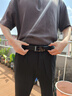 皮爾卡丹皮帶男頭層牛皮自動扣腰帶輕奢商務(wù)休閑褲帶七夕送老公男友禮物 PD001槍色【實木禮盒+花】頭層牛皮 115cm 其他尺寸請備注或聯(lián)系客服 曬單實拍圖