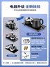 祥業(yè)紫砂功夫茶具套裝泡茶器整套茶壺茶杯蓋碗茶盤茶臺四合一帶上水 曬單實拍圖