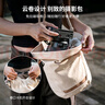 卓爾（K&F CONCEPT）云卷相機包單肩胸包攝影包富士微單xs20數(shù)碼相機斜跨包旅行騎行收納配件佳能R8r50 卡其白 曬單實拍圖