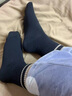 橙絨襪子女春秋款純棉抑菌防臭中筒襪日系條紋抗起球無骨白色月子長襪 白色+米色+淺咖+淺灰+黑色 均碼 【35-40碼/無骨縫頭/IV級(jí)抗起球】 曬單實(shí)拍圖