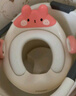 世紀寶貝（babyhood）兒童馬桶圈男女寶寶坐便器 馬桶輔助座便圈 PVC軟坐墊 134A甜橙粉 曬單實拍圖