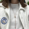 Jay毛衣鏈大氣高檔設計感長(cháng)款項鏈配飾女衣服掛飾送媽媽長(cháng)輩生日禮物 【品牌禮盒】香檳金 曬單實(shí)拍圖