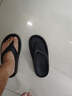 七色紡人字拖鞋男士四季戶(hù)外穿防滑沙灘夾趾室內居家用涼拖 黑色 38-39 曬單實(shí)拍圖