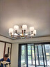 雷士（NVC）新中式吊燈客廳大燈實木餐廳臥室燈燈具全屋燈具套餐 10頭6頭 三室兩廳B 帶光源 曬單實拍圖
