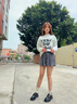 ZHR樂(lè )福鞋女粗跟英倫風(fēng)小皮鞋春秋百搭通勤簡(jiǎn)約單鞋女 JF135 黑色 37 曬單實(shí)拍圖