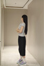 斯凱奇（Skechers）女鞋秋季緩震健步鞋厚底增高休閑運(yùn)動鞋跑步鞋125641 灰色/淡紫色/GYLV 37 曬單實(shí)拍圖