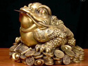 吉善緣 全銅金蟾招財(cái)擺件 三腳金蟬店鋪開(kāi)業(yè)禮品蟾蜍家居客廳喬遷辦公室 大號(hào)招財(cái)進(jìn)寶 曬單實(shí)拍圖