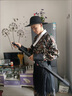 歌百夢錦衣衛(wèi)cos服 古裝明制漢服男繡春刀飛魚服錦衣衛(wèi)衣服明朝服飾全套 大圓帽加標配黑龍紋護腕 M 170 曬單實拍圖