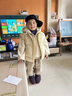 G.DUCKKIDS小黃鴨童裝男童套裝冬季2024新款兒童衣服加絨加厚寶寶馬甲三件套 卡其三件套 90 建議80-90cm1歲半-2歲 曬單實(shí)拍圖
