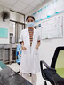 項諾[三甲醫院管理層]白大褂女醫生短袖白大衣工作服彈力夏季高端定制 白色短袖【女】柔軟透氣 XL 曬單實(shí)拍圖