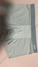 海瀾之家（HLA）男士冰絲內(nèi)褲男無痕透氣四角莫代爾夏季薄款7A抗菌大碼棉平角短褲 深灰/淺灰/淺藍 【7A級抗菌】 3條 4XL (190) 建議體重170斤-190斤 曬單實拍圖
