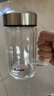 蘇泊爾雙層玻璃杯男家用商務(wù)辦公泡茶杯子過濾車載水杯570mL.流光銀 曬單實(shí)拍圖
