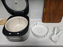美的（Midea）電飯煲4L家用容量3-4人青瓷內(nèi)膽電飯鍋IH加熱頂置玻璃觸控面板特色一鍵關(guān)機(jī)MB-HC4031 曬單實(shí)拍圖