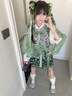 COMIC SOUL新款 原創(chuàng)國風中華漢服新中式熊貓竹雨初霽爆款可愛 內(nèi)搭+外衫+云肩+短裙 XS 均碼 曬單實拍圖