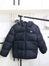 安踏兒童羽絨服男中大童2025冬季新款保暖加厚運動(dòng)連帽女孩面包服外套 基礎黑 80%絨子 160 充絨量126g 曬單實(shí)拍圖