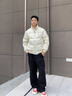 Teenie Weenie Men小熊男裝簡約羽絨服男冬季休閑立領(lǐng)夾克情侶外套 象牙白 S (165) 曬單實拍圖