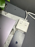 奧?？啤具m用iphone17】小方磚桌面充電站USB插座插排8合1充電器插線(xiàn)板接線(xiàn)板全長(cháng)1.8米白 曬單實(shí)拍圖