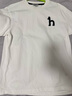 哈吉斯（HAZZYS）男裝 夏季休閑重磅大Logo寬松圓領(lǐng)短袖T恤男ASTZE0CBX70 白色WT L （175/96A 48） 曬單實(shí)拍圖