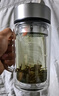 京東京造 茶杯 雙層玻璃茶水分離泡茶咖啡杯子帶把手大容量500ml 曬單實(shí)拍圖