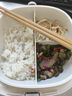 蘇泊爾（SUPOR）電熱飯盒 加熱飯盒 保溫飯盒 1L大容量免注水低音不粘內(nèi)膽分隔飯盒 可插電上班族便攜式 熱飯神器 1L 【麥飯石不沾內(nèi)膽】 曬單實拍圖