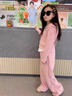 女童韓系穿搭春裝2025新款兒童洋氣炸街衛(wèi)衣套裝女大童春秋運(yùn)動(dòng)服 粉色 160 曬單實(shí)拍圖