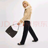 蔻馳（COACH）【禮物】奧萊女士女包經(jīng)典標志LAUREL流浪包單肩包斜挎通勤麻將包 IM/胡桃木色/黑色 曬單實(shí)拍圖