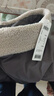 森馬（Semir）牛仔外套女拼接仿兔毛翻領(lǐng)寬松潮流港風(fēng)冬季落肩夾棉夾克復古 紫色調00377 XL 曬單實(shí)拍圖
