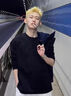 卡圖弛 cleanfit亨利領(lǐng)長袖t恤男夏季潮牌華夫格上衣美式休閑內(nèi)搭打底衫 黑色 XL 曬單實(shí)拍圖