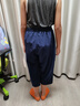 ASK JUNIOR男童2025春透氣七分褲休閑運動跑步兒童耐磨褲子 藏青色  160  曬單實拍圖