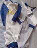 舒貝怡2件裝嬰兒衣服滿月新生兒連體衣周歲寶寶爬服春秋款哈衣藏青90 曬單實(shí)拍圖