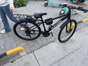 WELLCLS山地自行車(chē)成人學(xué)生鋁合金單車(chē)變速青少年公路越野男女士賽車(chē)騎行 【性?xún)r(jià)比爆款】輻條輪鋼架曜石黑 26寸21速【適合：160-180cm】 曬單實(shí)拍圖