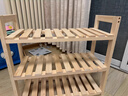 乙方甲方鞋架門口多層家用鞋子實(shí)木簡易家用多層小型出租房用鞋柜宿舍入戶 3層60*30*56-頂高10-兩側(cè)加固 曬單實(shí)拍圖