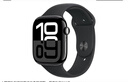 Apple Watch Series 10 智能手表46毫米亮黑色鋁金屬表殼黑色運動(dòng)型表帶M/L【GPS款】聯(lián)通補貼 曬單實(shí)拍圖
