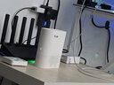 愛快（iKuai）IK-Q6000子母路由器一拖二無(wú)線路由器雙頻2.5G端口路由器家用WIFI6套裝穿墻王信號(hào)增強(qiáng) 子母路由【W(wǎng)iFi6+6000M】1黑1白一拖一 曬單實(shí)拍圖