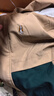 暇步士（Hush Puppies）【三防】童裝兒童男大童秋季新款可拆卸時(shí)尚撞色兒童休閑戶外風(fēng)衣 暖卡其 130 曬單實(shí)拍圖